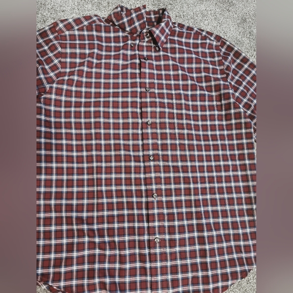 St. John's Bay cotton collared shirt long sleeves - Picture 2 of 7